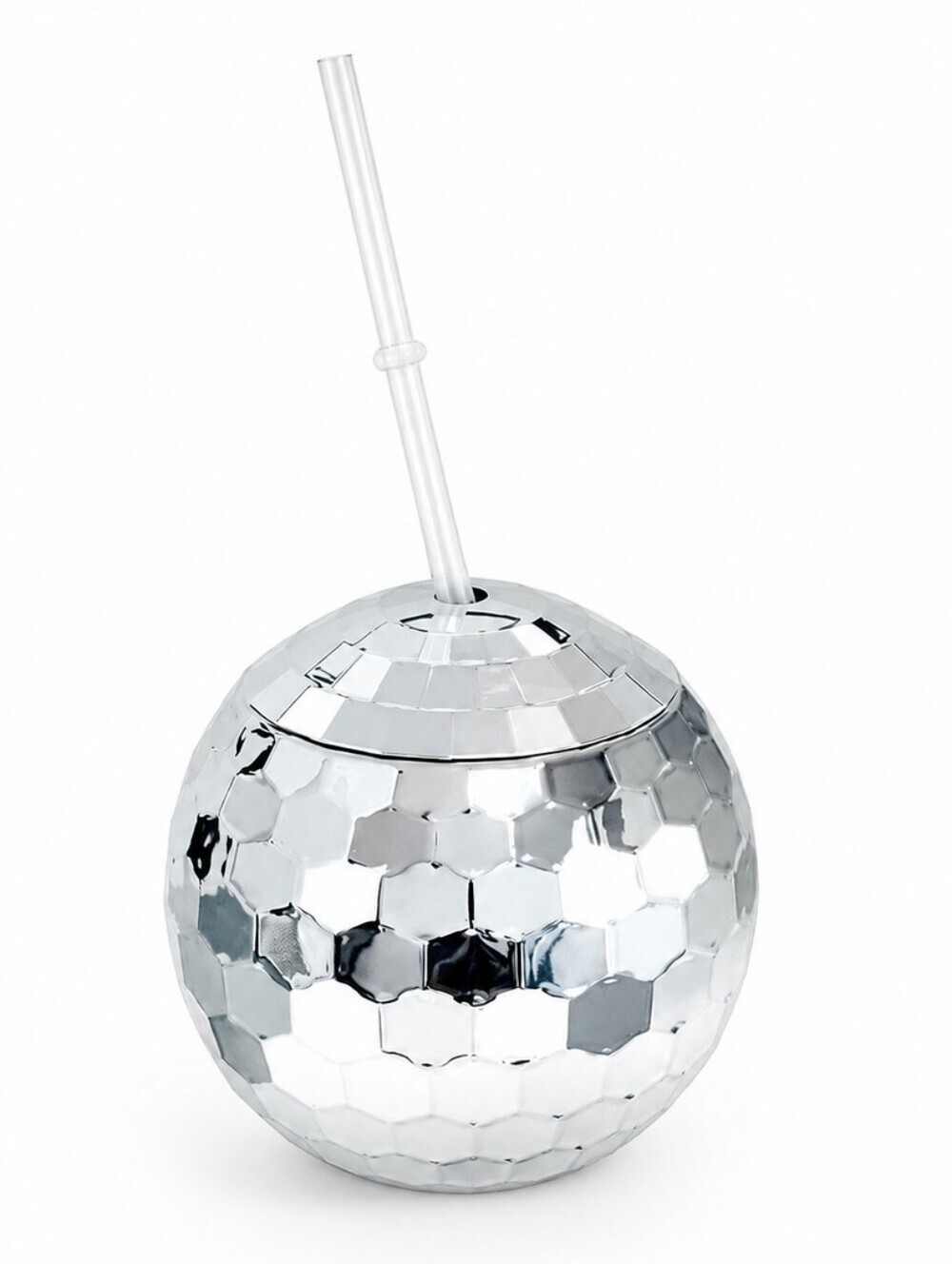 Disco Ball Reusable Cup with Lid & Straw